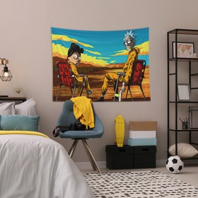 Resim Breaking Bad / Rick and Morty Duvar Örtüsü - 100 cm x 135 cm 