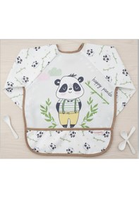 Resim Bebechi Bambino Kids Uzun Kollu Mama Ve Aktivite Önlüğü 6-24 Ay Beyaz 
