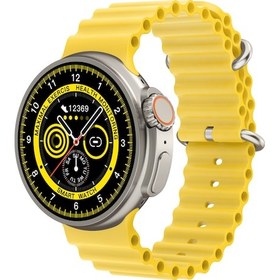 Resim K9 Ultra Pro Bluetooth Arama - Kablosuz Şarj - NFC Akıllı Saat 