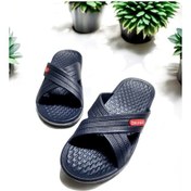 Resim Günlük Çapraz Islak Zemin Kaymaz Taban Plaj,deniz,banyo Terliği Lacivert 