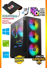 Resim Zeiron Gravel X40 Intel Core i3-10100F 16 GB DDR4 RAM 1 TB SSD GTX1650 FreeDOS Masaüstü Oyun Bilgisayarı 