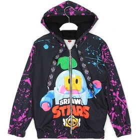 Resim Brawl Stars Sprout Baskılı Erkek Çocuk Ceket 3 - 6 Yaş Aralığı 