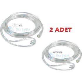 Resim 2 Adet 15 Metre Nazal Oksijen Kanül Oksijen Hortum Hortumu 
