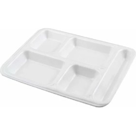 Resim Braventa Collection Çelikpençe 5 Gözlü Köpük Tabldot Tabak 100 Adet 