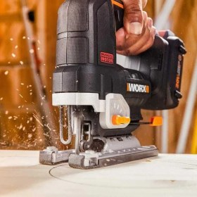 Resim Worx WX542 20VOLT 2.5AH. Li-Ion Tek Akülü Profesyonel Kömürsüz Şarjlı Dekupaj Testere 