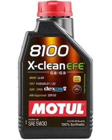 Resim Motul 8100 X-Clean Efe 5W-30 1 Litre Motor Yağı ( Üretim Yılı :2023 ) 