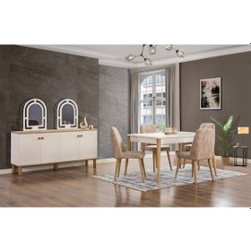 Resim Dardason Bohem Yemek Odası Takımı Aytaşı 