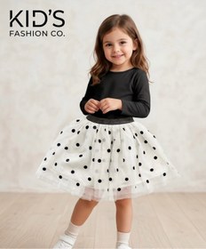 Resim lavenirkids KızÇocuk Tül Etek Kız Çocuk Puantiyeli Tüllü Etek 
