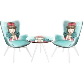 Resim ReHome Lara Fiskos Set - Açık Mavi 