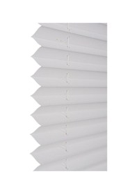 Resim Plise Dekor Beyaz Plise Perde - Cam Balkon Perdesi Yapıştırma Profilli 