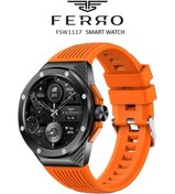 Resim FERRO FSW1117D-GT Quartz Turuncu Silikon 44 mm Akıllı Kol Saati 