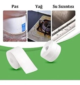 Resim Concept Sızdırmazlık Lavabo Bandı Banyo Mutfak Lavabo Küvet Duş Teknesi Pencere Su Geçirmez Kenar Bandı 3.2 Metre 