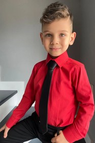 Resim Nacar ERKEK ÇOCUK UZUN KOLLU GÖMLEK KRAVATLI 23 NİSAN 