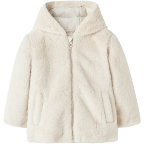 Resim NMFMILA JACKET W HOOD PB Krem Kız Çocuk Mont 
