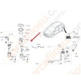 Resim Yakit Deposu Hyundai I20 Benzinli 1.2 1.4 1.6 2008-2014 504643263 
