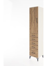 Resim Hyperion Dolap 2 Raflı 5 Çekmeceli Tek Askılı 44x44x221 Aytaş... Aytaşı 