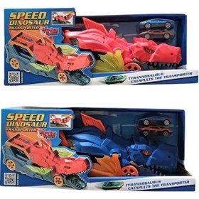 Resim L-389 Araba Fırlatan Dinozor Kamyon 