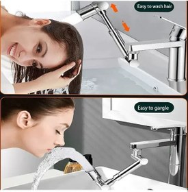 Resim 1080 Derece Dönebilen Mutfak Ve Lavabo Bataryası Akrobat Musluk Ucu 5358 