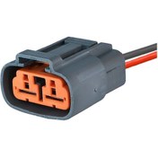 Resim İş Makina Soketi 2 Pin Kablolu 