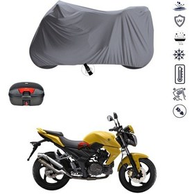 Resim SYM Wolf 125 Arka Çanta Uyumlu Motosiklet Branda Su Geçirmez Motor Branda 