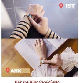 Resim Totwoo Mesafe Bilekliği - Totwoo Akıllı Dokunmatik Sevgililer Bilekliği 