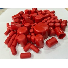 Resim Motosiklet Vida Kapağı Silikon Tapa Aksesuar Kırmızı 80 Adet 