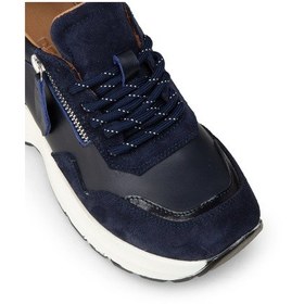 Resim Deery Kadın Hakiki Süet Lacivert Dolgu Topuk Sneaker - M9147zlcvc01 