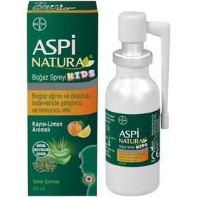 Resim Aspinatura Kids Boğaz Spreyi 20 Ml - Kayısı & Limon 