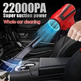 Resim Güçlü emişli, fırçasız motorlu ve kablosuz el tipi tasarıma sahip araç süpürgesi, aralık aleti, yan fırça ve toz alma aksesuarları dahil. USB şarj edilebilir, dahili büyük pil, kablosuz el tipi 3’ü 1 arada güçlü temizleme ve üfleme cihazı 