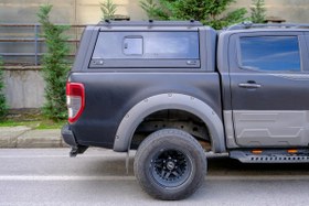Resim Ford Ranger Omcap Camlı Kabin Paslanmaz Çelik Sürgülü Yan Camlar 2011-2022 Arası 