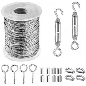 Resim Paslanmaz Çelik Tel, Asma Paslanmaz Çelik Tel, Dış Mekan Çamaşır İpi, Dış Mekan Çelik Çamaşır İpi, Dış Mekan Teli, Çamaşır İpi 15m Çok Renkli 