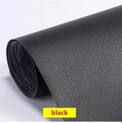 Resim Düzeltme Çizik Delikleri Kendinden Yapışkanlı Deri Tamir Yaması Yüksek Black 300x50cm 