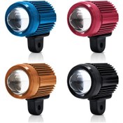Resim Lemestar Motosiklet Işığı 1 Adet Kırmızı 30w 3000lm 4 Mod: Beyaz-sarı-sarı+beyaz-sarı+beyaz Parıltı 9-80v Zes-3570 Işık 