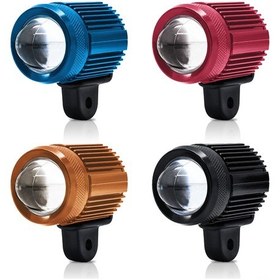 Resim Lemestar Motosiklet Işığı 1 Adet Kırmızı 30w 3000lm 4 Mod: Beyaz-sarı-sarı+beyaz-sarı+beyaz Parıltı 9-80v Zes-3570 Işık 