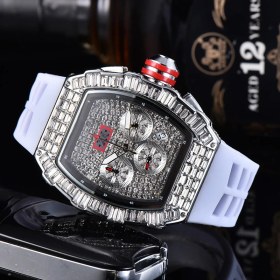 Resim 2xudc No 07 Moda Fabrika Doğrudan Satış Kişiselleştirilmiş Kare Pırlanta Kuvars Saatler, Yüksek Kaliteli Özel Logo Saatler (Yurt Dışından) 