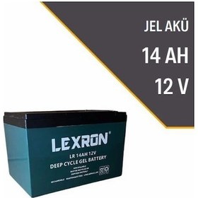 Resim Lexron 14AH 12V Jel Akü 