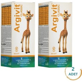Resim Argivit Arjinin İlaveli Multivitamin Şurup 2 x 150 ML 