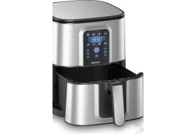 Resim Goldmaster Vena 7 Litre Inox Geniş Hazneli Xxl Dokunmatik 8 Ön Ayarlı Airfryer Sıcak Hava Fritözü GM8404 
