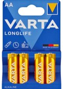 Resim LONGLIFE POWER ALKALİN AA KALEM PİL 4LÜ PAKET FİYAT VARTA 