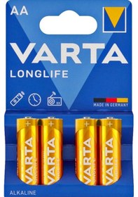 Resim LONGLIFE POWER ALKALİN AA KALEM PİL 4LÜ PAKET FİYAT VARTA 