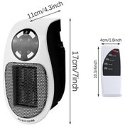 Resim Flybuy 500w Hızlı Isıtma, Zamanlayıcı Ve Termostatlı Uzaktan Kumandalı Taşınabilir Seramik Isıtıcı - Ev Ve Ofis İçin Kullanışlı Isıtma Çözümü 