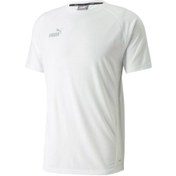 Resim Puma Teamfinal Casuals Tee Erkek Futbol Tişörtü 65738504 Beyaz 