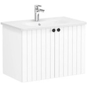 Resim VitrA Root Grove 69289 Lavabo Dolabı Kapaklı Mat Beyaz 80 CM 