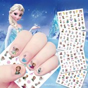 Resim 10 adet Mickey Su Geçirmez Tırnak Etiketleri, Snow White Serisi, Frozen Serisi Tırnak Etiketleri, Ödül Etiketleri 