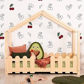 Resim Markaawm Çocuk Karyola Montessori Yatak Doğal Çam Cone 