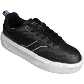 Resim Kinetix Kadın Siyah Pembe Cilt Kalın Taban Sneaker Spor Ayakkabı 001 