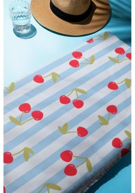 Resim Dijital Baskı Plaj Deniz Havlusu Kiraz Desenli Peştamal Hvl0034 Renkli 