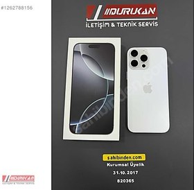 Resim Apple iPhone 16 Pro Max İkinci El TR | 256 GB | Beyaz 