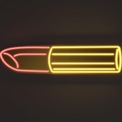 Resim Golden Lipstick Neon Tabela 