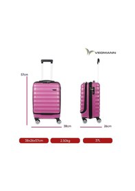 Resim Vegmann Wave Laptop Bölmeli Violet Kabin Boy Valiz Violet 